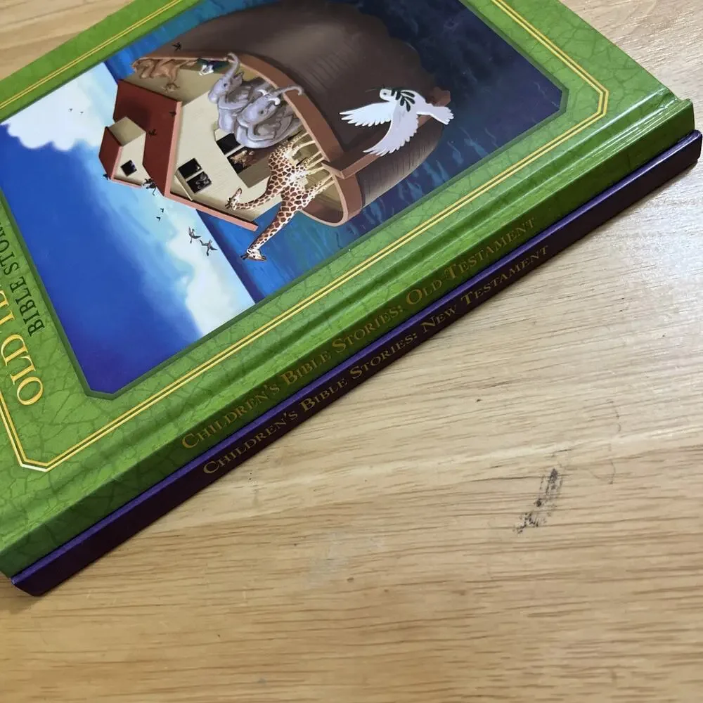 Childrens Old And New Testament Bible Stories Set Of 2 Hardcover Books 2013